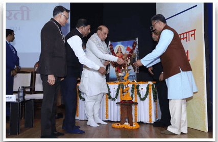 Community Heroes addressed by Rajnath Singh for Seva Bharati's aim