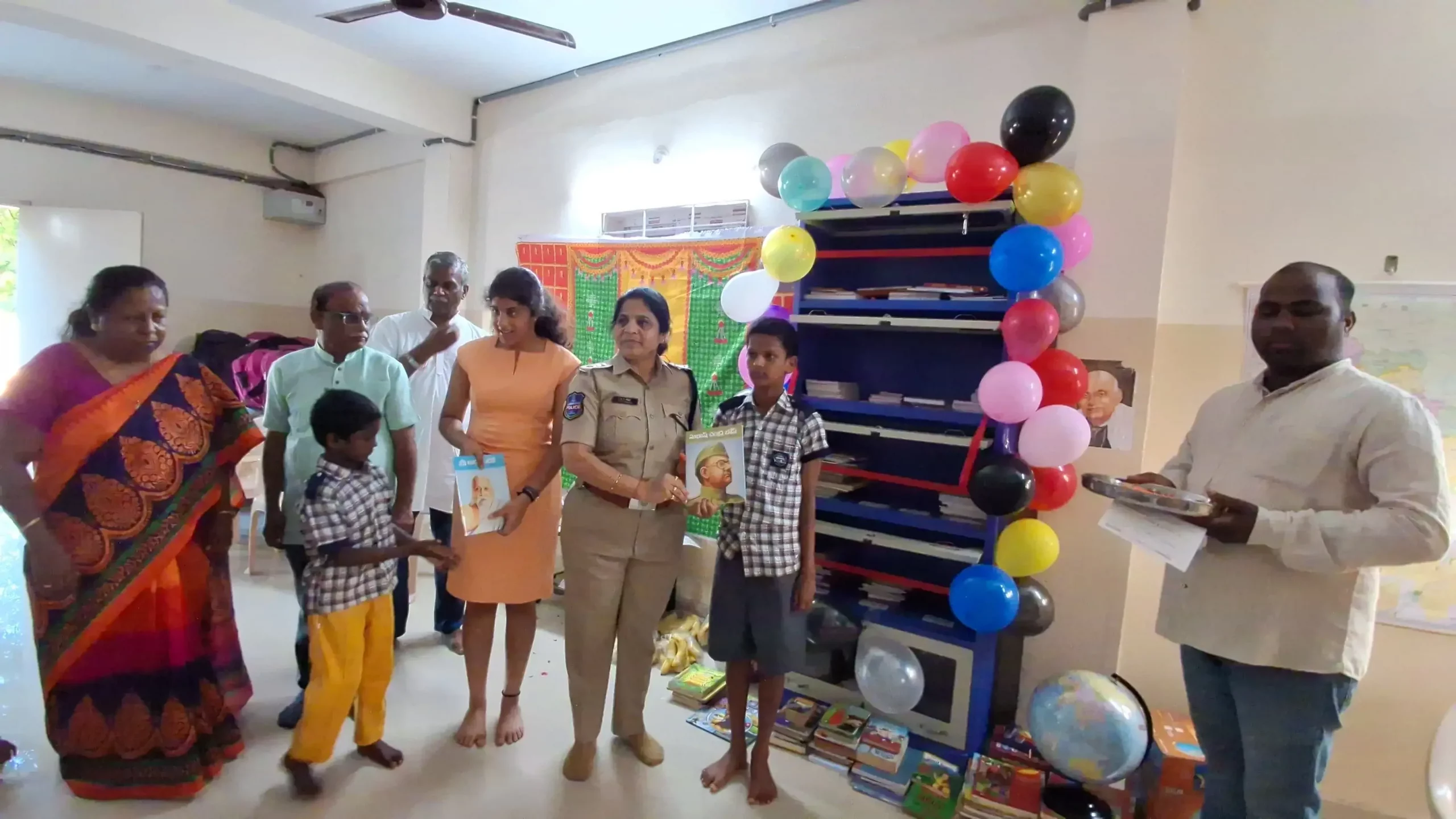 Akarshana Sathish Inaugurates her 16th Library with Seva Bharathi