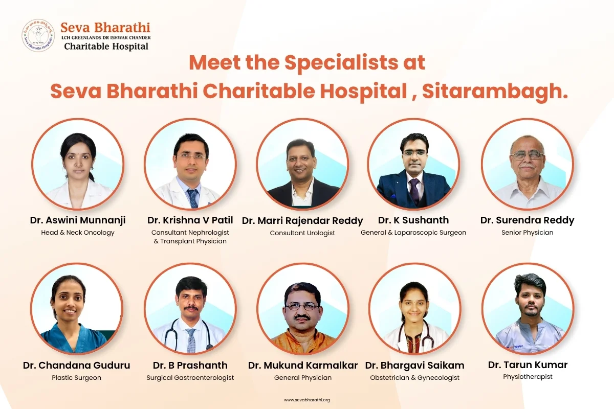 Seva Bharathi Charitable Hospital’s Dedicated Medical Team