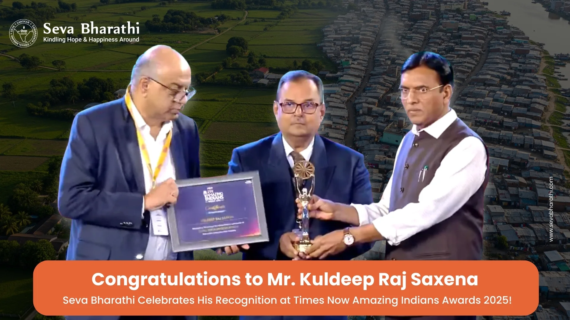 Mr. Kuldeep Raj Saxena: A Moment of Pride for Seva Bharathi